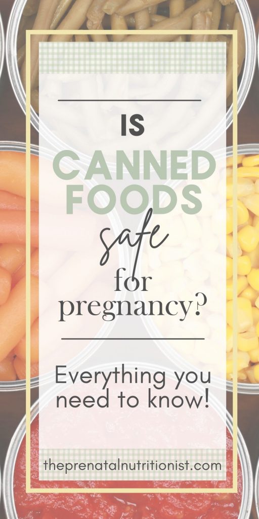 Is Canned Food Safe For Pregnancy