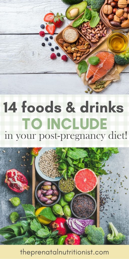 post-pregnancy diet food list
