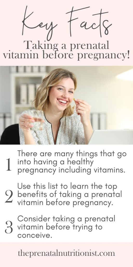 Prenatal Vitamins before pregnancy