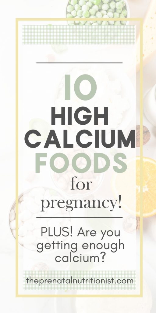 10 High Calcium Foods For Pregnancy