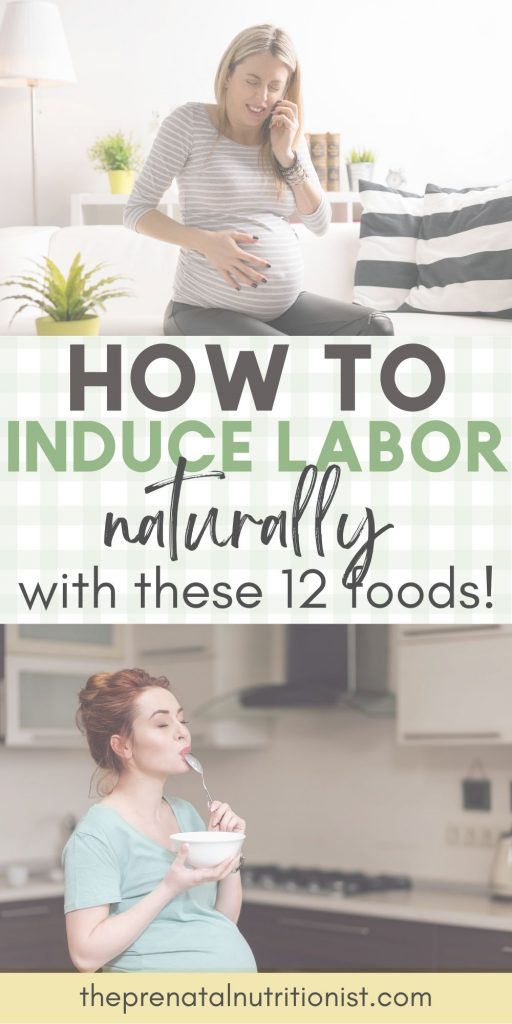 how to induce labor with food