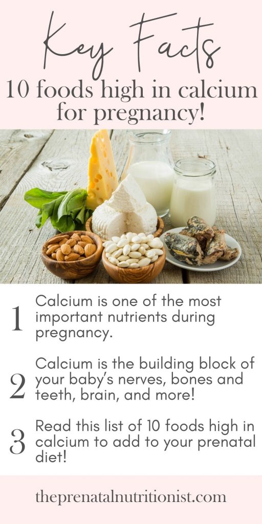 list of calcium sources
