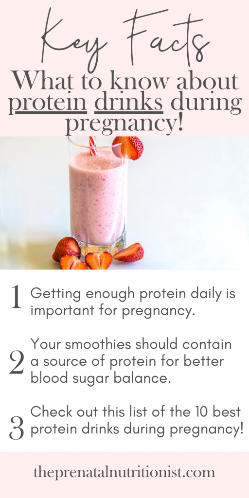 protein drinks key facts for pregnancy