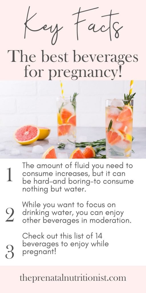 healthy drinks for pregnancy key facts