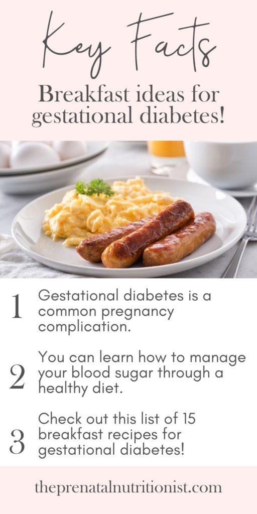 Gestational Diabetes breakfast key facts