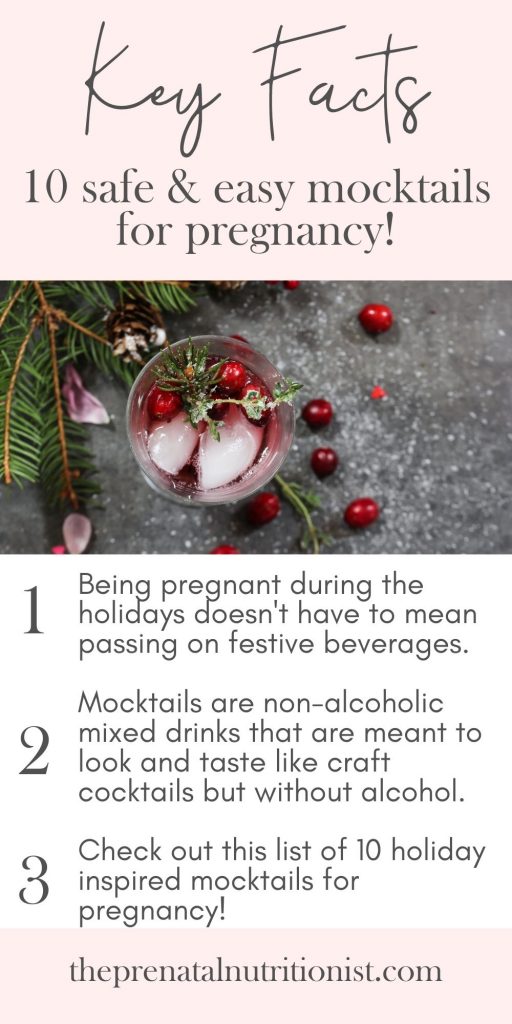 Holiday Mocktails Pregnancy Safe & Approved