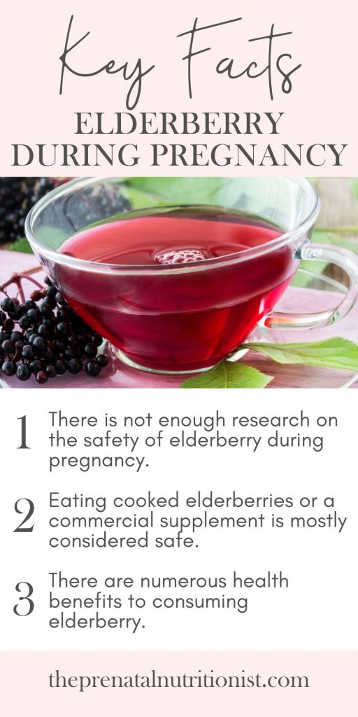 Consuming elderberry for pregnant women
