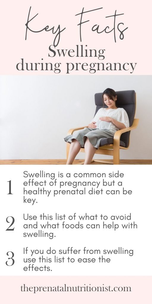pregnancy diet to avoid swelling