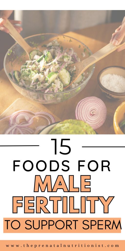 FOODS THAT INCREASE MALE FERTILITY