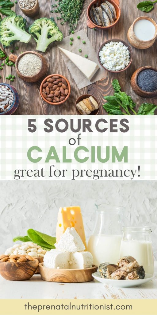 sources of calcium for pregnancy