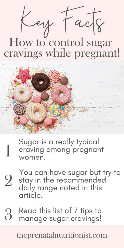 Control sugar cravings while pregnant