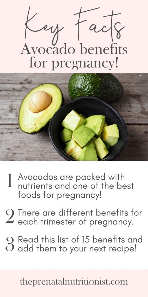 Avocado nutrients for pregnancy