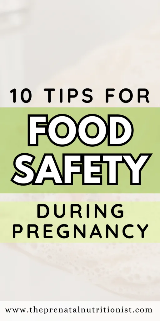 tips for food safety during pregnancy