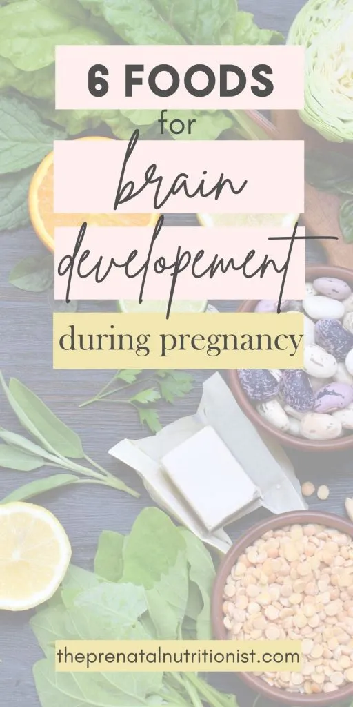 Foods for fetal brain development