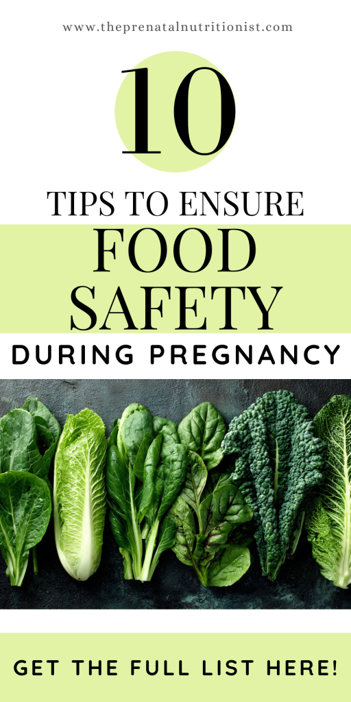 tips for food safety during pregnancy