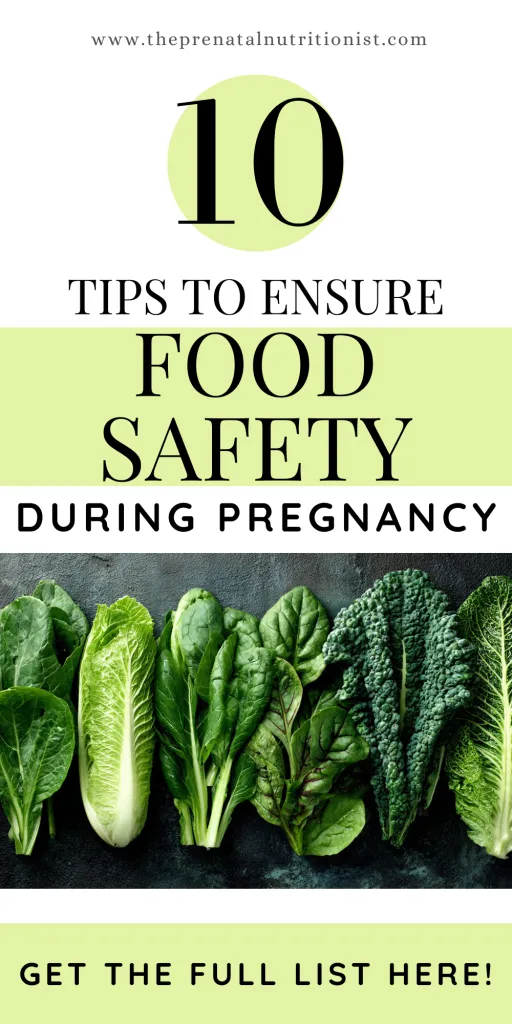 tips for food safety during pregnancy