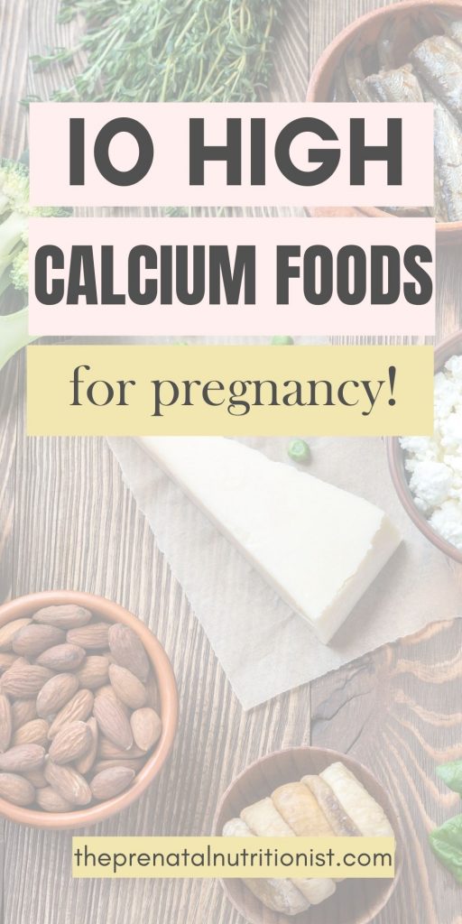 food with high calcium