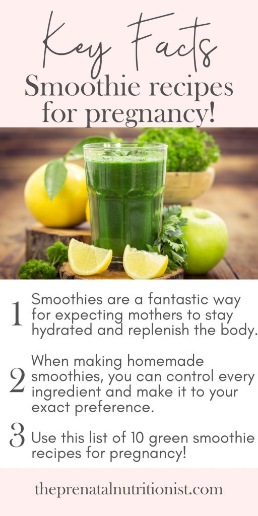 healthy smoothies for pregnant women