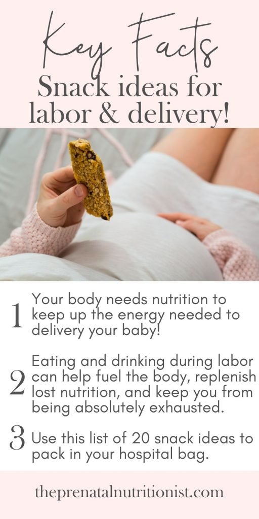 snack ideas during labor
