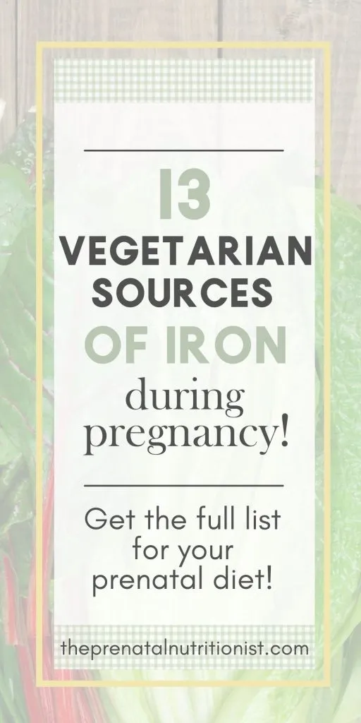 Vegetarian Sources Of Iron During Pregnancy