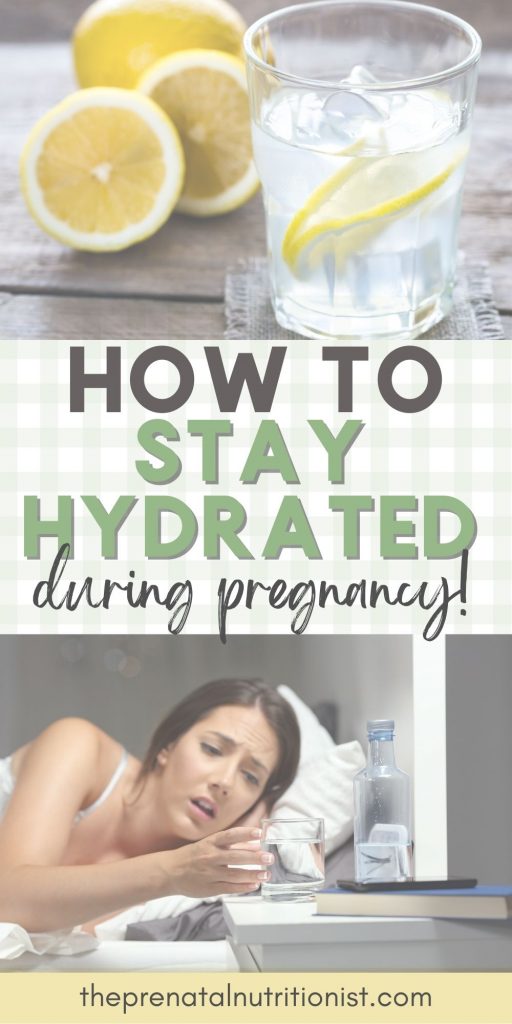 Hydration tips while pregnant