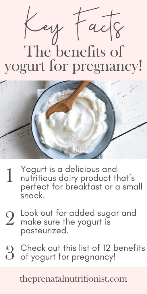 yogurt facts for pregnancy