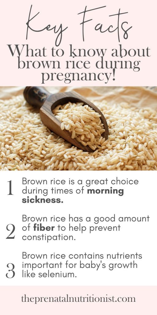 Key facts for consuming brown rice during pregnancy