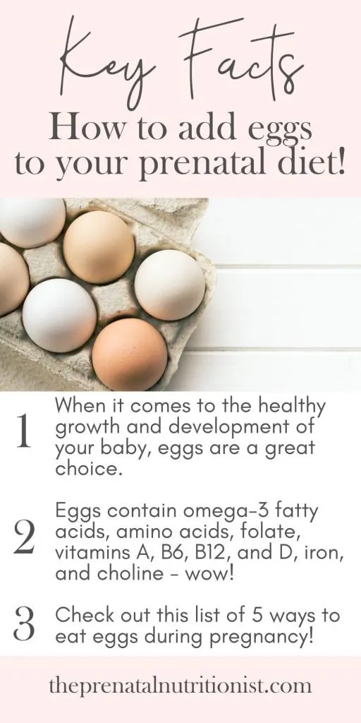 How to add eggs to prenatal diet