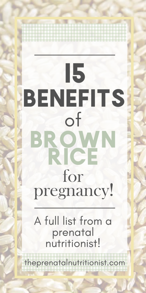 Eating brown rice while pregnant