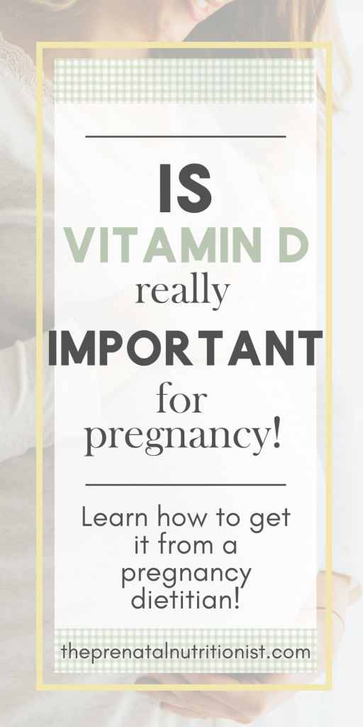 Is vitamin D important for pregnancy?