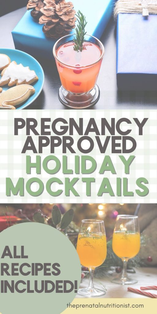 Pregnancy approved holiday mocktails