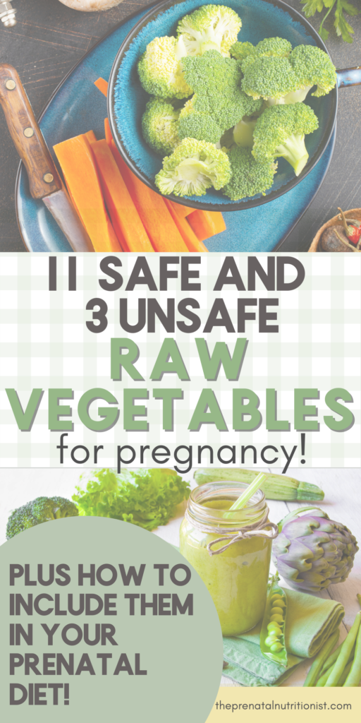 safe and unsafe raw vegetables