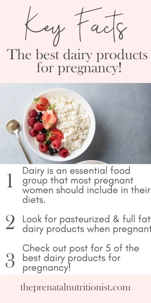 pregnancy-safe dairy products