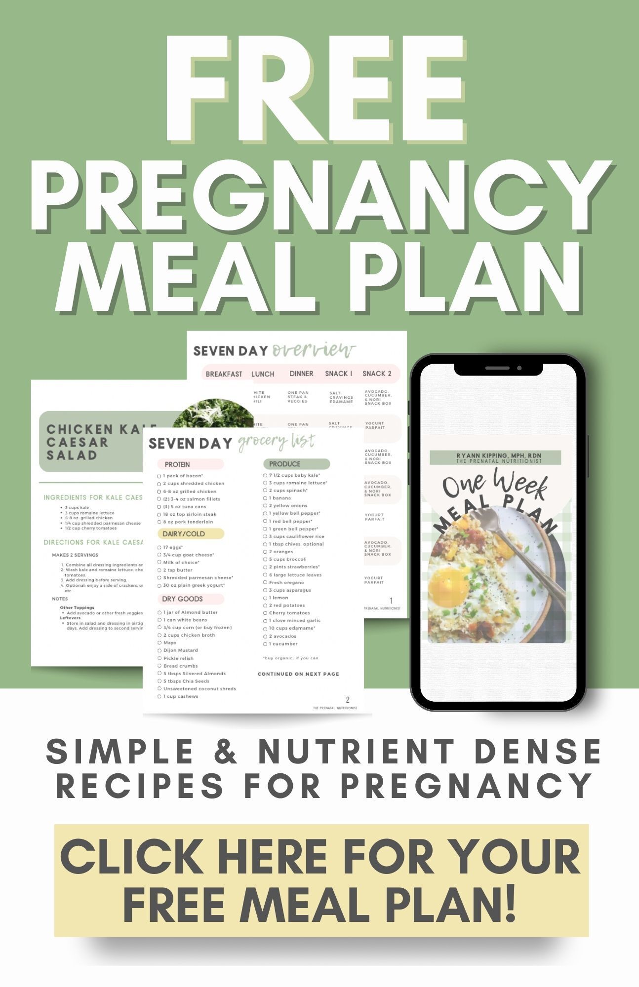 FREE MEAL PLAN pop up