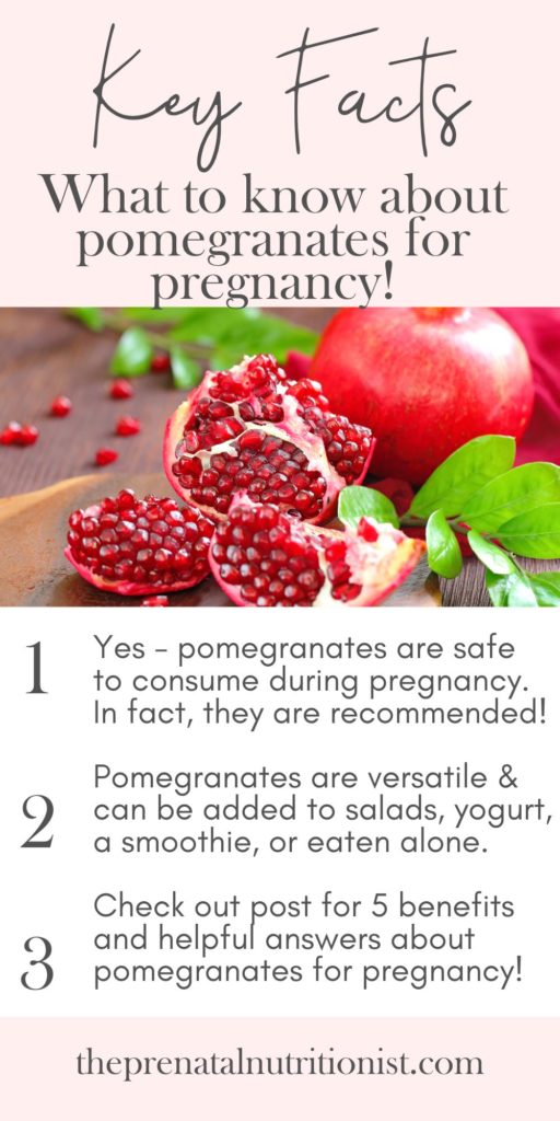 Pomegranate During Pregnancy key facts
