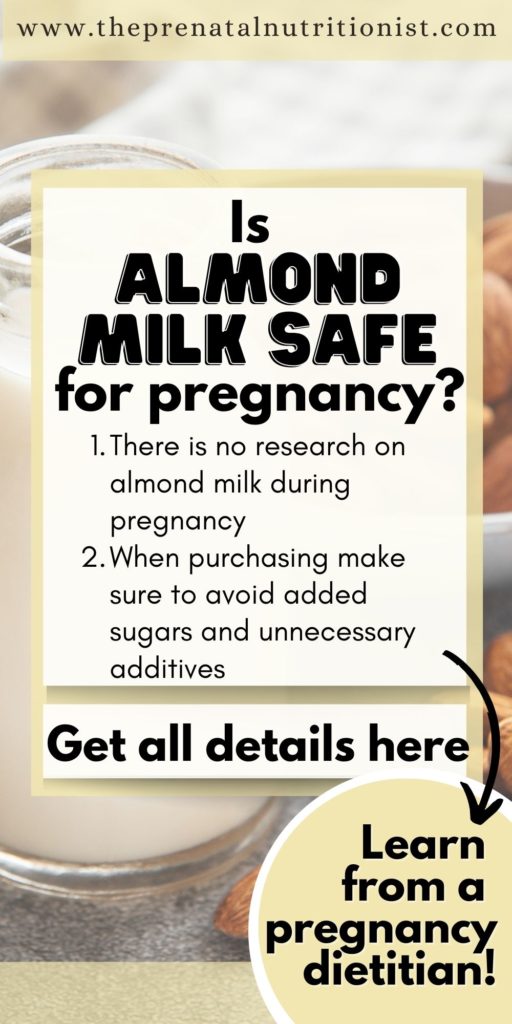 is Almond milk safe during pregnancy