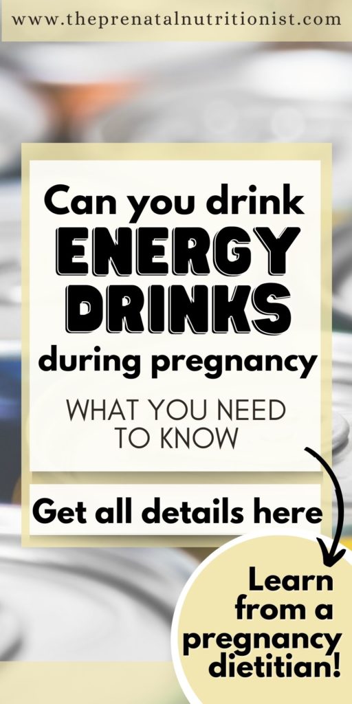 Can You Drink Energy Drinks While Pregnant