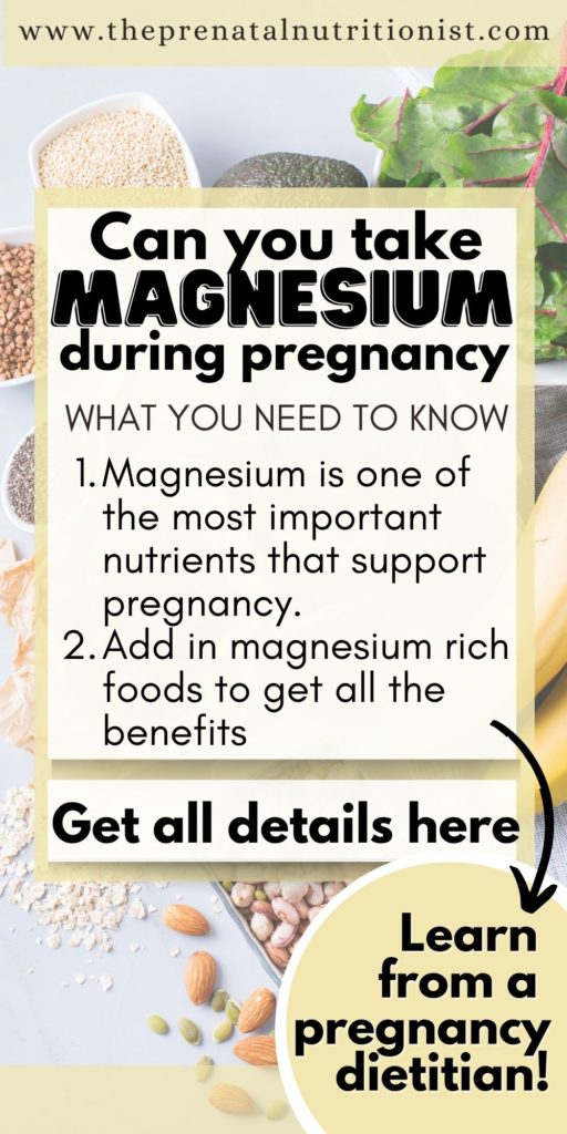 Can You Take Magnesium While Pregnant