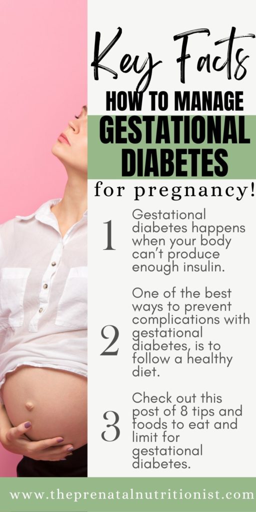 how to manage Gestational Diabetes for pregnancy