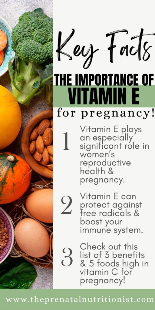 Vitamin E for pregnancy key facts