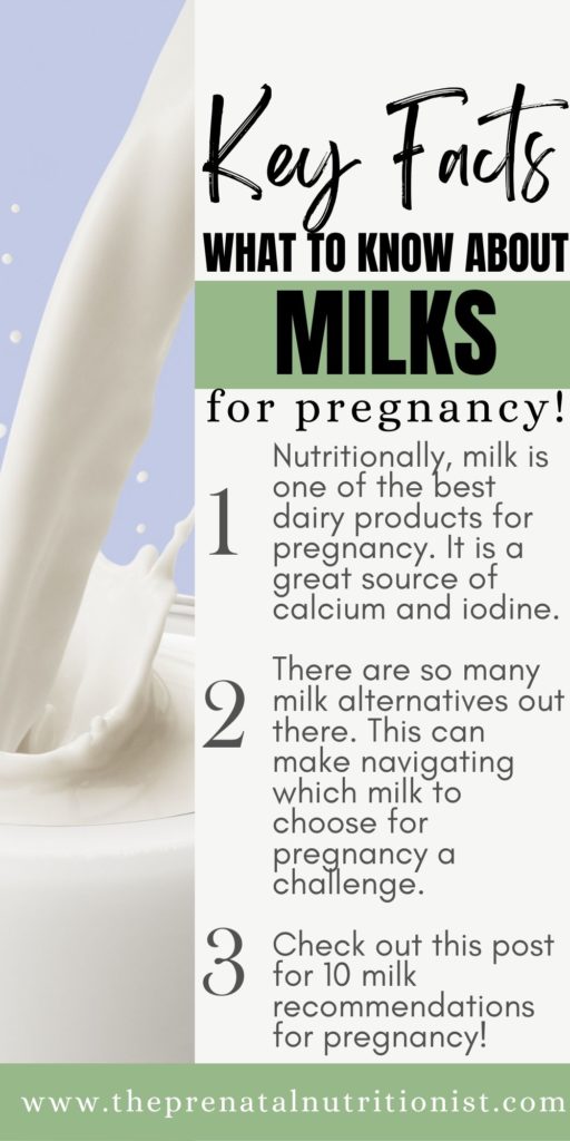 Best Milk (And Milk Alternatives) For Pregnancy