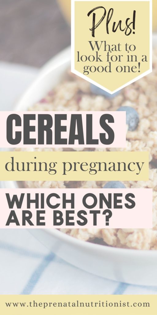 Fortified Iron-Rich Cereal For Pregnancy