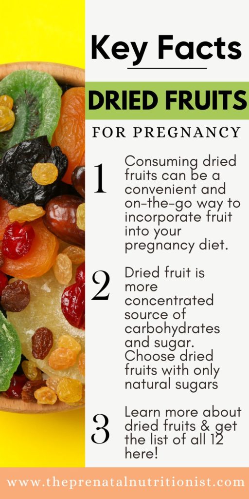 Dried Fruits For Pregnancy key facts