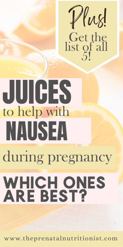 Best Juices For Nausea During Pregnancy