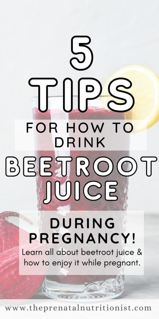 How To Drink Beetroot Juice During Pregnancy
