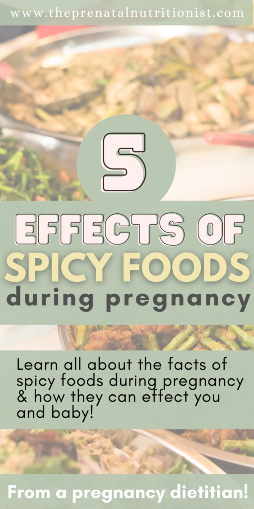 5 effects of spicy foods during pregnancy