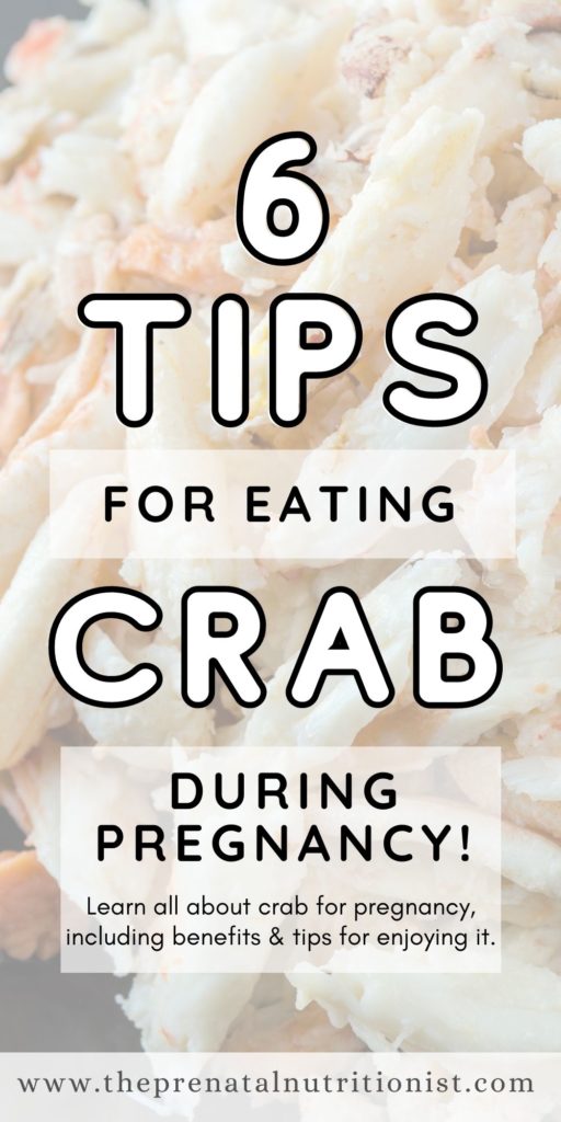 6 tips for eating crab during pregnancy