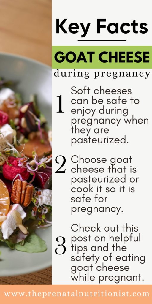 is goat cheese pasteurized & safe during pregnancy