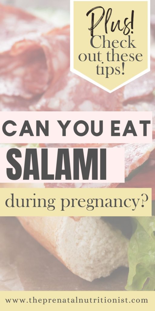 Can You Eat Salami during pregnancy
