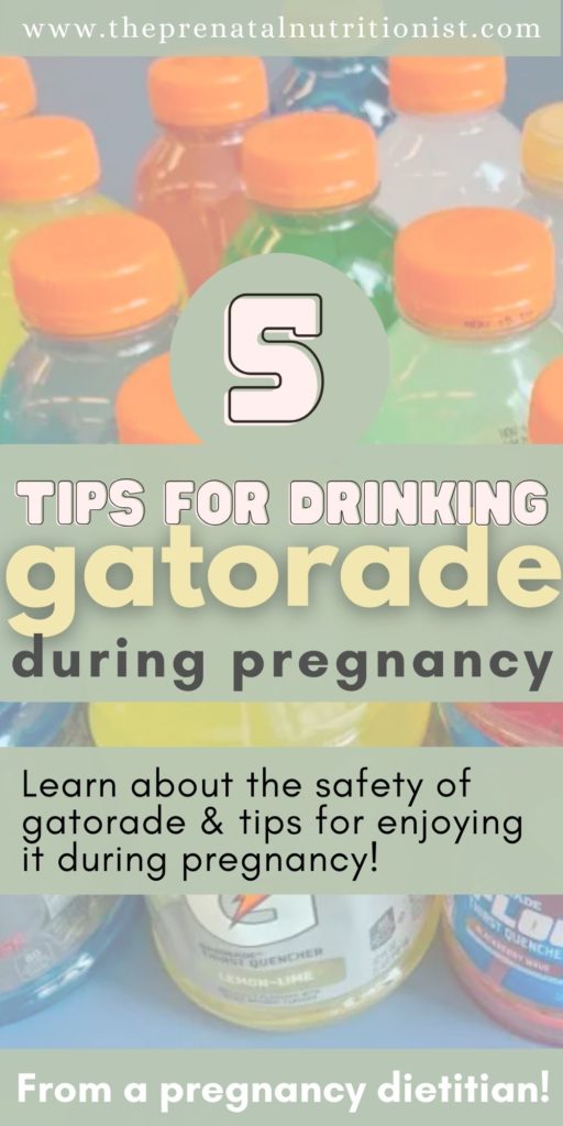 5 Tips for Drinking Gatorade While Pregnant